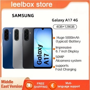 Samsung Galaxy A17 4+128GB | 6.7인치 FHD+ Super AMOLED 스크린 (90Hz 주사율), 5000mAh 배터리, 지문 인식, USB Type-C,