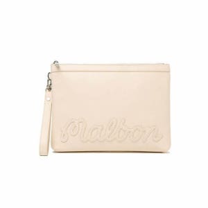 말본골프 파우치 LQS M4143PBG22IVY 가죽 클러치 백 IVORY