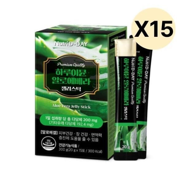 [셀러허브 식품] 뉴트리디데이 알라 젤리 스틱  15포 X15