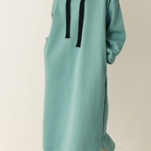 속기모퍼프후드원피스 [DW30766]