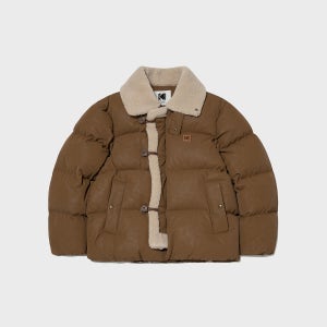 [코닥어패럴] 브라우니 레더 다운 자켓 BROWN