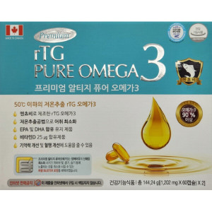<b>프리미엄 알티지 퓨어 오메가3</b> 120캡슐 4개월분