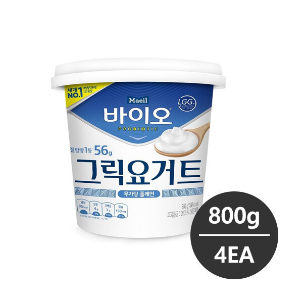 바이오 그릭요거트 무가당 플레인