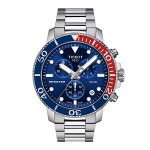 티쏘 [티쏘(시계)] 티쏘 씨스타 1000 남성 남자 실버 블루 메탈시계 T120.417.11.041.03