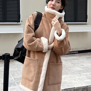 [르세지엠] Classic Reversible Mustang Coat - Beige
