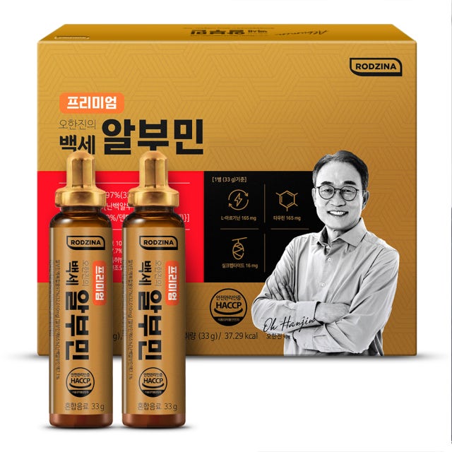 상아생명과학 로지나 프리미엄 오한진의 백세 알부민 33g  30개입, 1개