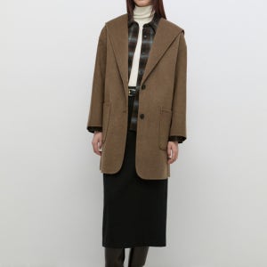 [블랙라벨] 캐시미어 블렌드 미들 후드 코트_SWHCTP44040