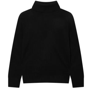 [빈스 여성] 블랙 짜임 캐시미어혼방 니트 VCSW5F200BK