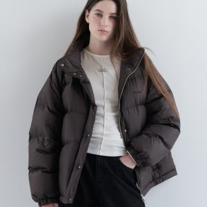 [로라로라] HIGH NECK DUCK DOWN PADDING BROWN 5009091726