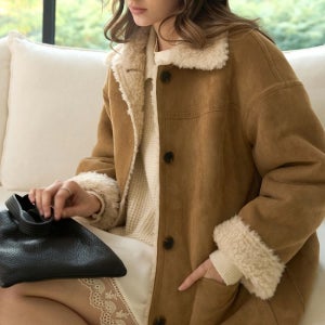 [켈리도나휴][KELLY DONAHUE][리버시블] 시어링 울 카라무스탕(K1762332330019060BE01)