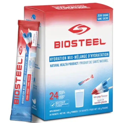 <b>바이오스틸</b> 하이드레이션 믹스 제로 아이스팝 패킷봉지 24개입 전해질