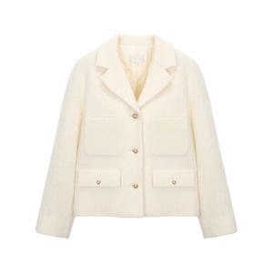 발렌시아 울 카라 골드버튼 자켓 24BMJ28