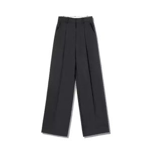 몽돌 린넨라이크 데님 원턱 와이드 팬츠 MDPT025DENIM