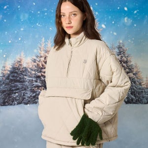 [데이일] [2SET] 이글루 패딩 아노락+스커트