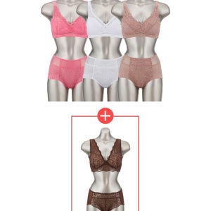 [쿠폰적용시 3만원 할인][+1세트증정] 오모떼 미라클 쉐이핑 파워윙 컬렉션 브라팬티 8종세트 - A형