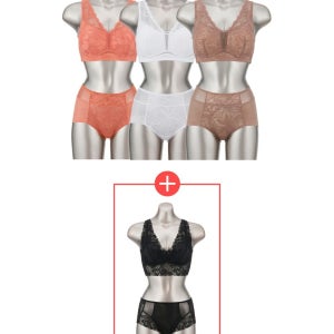 [쿠폰적용시 3만원 할인][+1세트증정] 오모떼 맥스커버 텐셀 소프트핏 브라팬티 8종세트 - A형