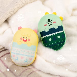 [카카오프렌즈_테크] 니니즈 이불쏙 양면발열 손난로 보조배터리 5000mAh 조약돌 미니 손난로