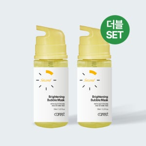 [더블SET] 큐어레스트 안색광채X안색광채 버블 마스크 95ml