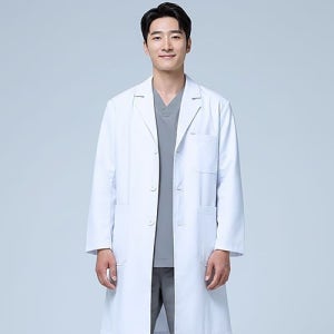 메디홈즈 남성 빅사이즈 스판 의사가운 약사 실험실 병원 유니폼 카이라