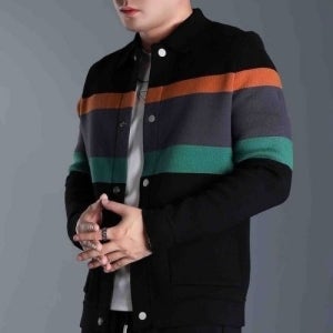 3922-1407 컬러 대비 아우터(한정판매)