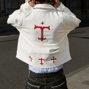 [스팁] ST*PU Leather jacket _ white ST-25FW-JK-WT-39