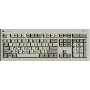 FL-ESPORTS OG104 레트로 유무선 블루투스 기계식 키보드 레트로 그레이, 카일 저소음크림축