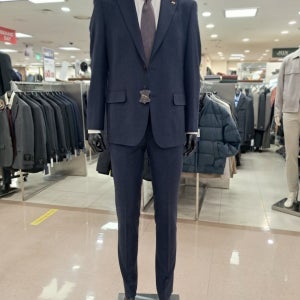 [바쏘옴므] [바쏘옴므]바쏘 블루네이비 울100 수입원단 레귤러정장(BSY415ANY)