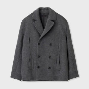 [애니타임로릭] ANEMONE PEA COAT - CHARCOAL