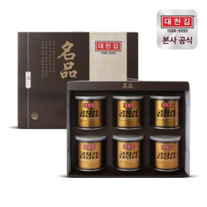 [대천김] 명품 캔김 세트 30g 6캔 곱창김 선물세트