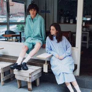 [휠라언더웨어] [29CM 단독] [환승연애4] [우지연 커플] 슬라이스 클럽 남성 파자마+여성 원피스 세트 6colors