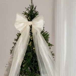 [히든웨이브] 크리스마스 빅 리본 오너먼트 대왕리본 트리장식소품