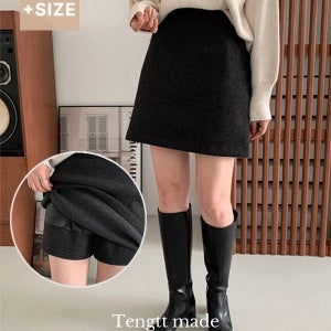 내일도착 치마바지 [단독][블프특가🖤][겨울치마][🏆4만장돌파/치마바지/미니스커트][자체제작] 도톰 울 A라인 치마 반바지 2802