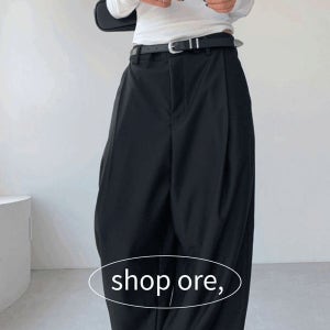 내일도착 와이드팬츠 🔥울버전 30%SALE[하객룩추천/3천장 판매](unisex) 와이드 롱 슬랙스 wide long slacks(2colors)