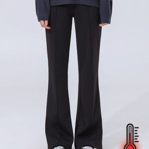 내일도착 부츠컷 세미 부츠컷 융털 기모 트레이닝 팬츠 밴딩팬츠 기모바지 츄리닝 운동복