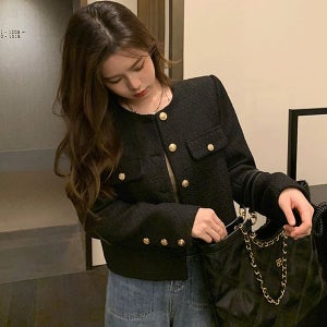 내일도착 트위드재킷 [수엠W] 여성 트위드 세미 크롭 S037 수블리자켓