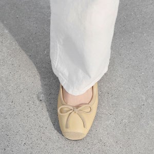 내일도착 플랫슈즈 케이트 리본 플랫슈즈 (1cm)