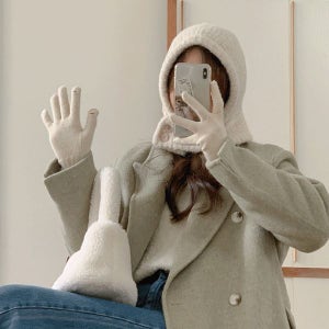 내일도착 귀달이/트루퍼 [무배/고퀄] 와이드 부클 니트 오버핏 바라클라바 겨울 모자 4color