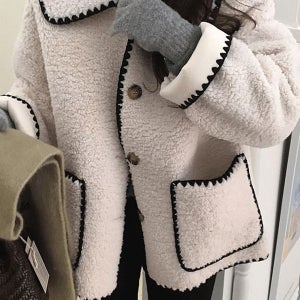 내일도착 무스탕재킷 🖤블프특가🖤롭스 고퀄 양털 뽀글 무스탕 자켓