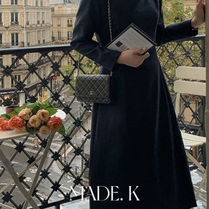 내일도착 롱원피스 [MADE/5만장돌파]세즈 피치기모 스퀘어넥 원피스 (S-XL/하객룩/연말룩/격식룩/하객룩원피스/겨울하객룩/겨울원피스/기모원피스)