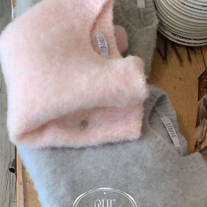 내일도착 라운드니트 🌸봄 💕URBANE MADE💕 플럼 크롭 울 앙고라 반팔 니트 (3c) 데일리룩/여행룩/데이트룩/하객룩/출근룩/벚꽃룩