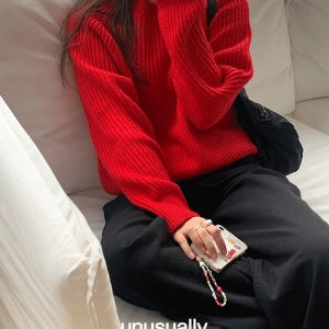 내일도착 라운드니트 [겨울니트⛄당일발송] [2장 이상 구매 시 2000원 할인] 언유즈얼리 볼로 니트 (6color)/볼드니트/하찌/라운드넥/레글런/나그랑/도톰니트