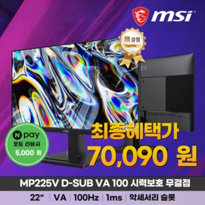 MSI PRO MP225V D-SUB VA 100 시력보호 무결점