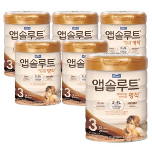 앱솔루트 명작 2FL분유 3단계(12~24개월) 800g 6캔