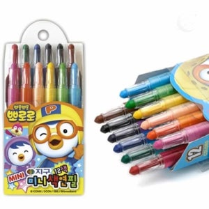 MOONDEX 지구색연필 채점용색연필 12색 뽀로로 미니 색연필