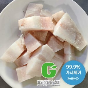 [입편한]  G마크인증 99.9% 가시제거 절단 탈피 참대구살 3kg (500g x 6pac) 국내산 순살참대구 키즈앤케어