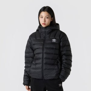 [엄브로] 페더플렉스 경량 후드형 다운 자켓 블랙(UQ321CDJ95)