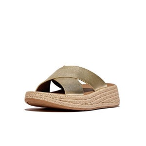 핏플랍 여성 F모드 에스피드릴 레더 슬라이드 IV5-675