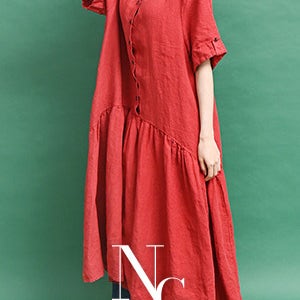 [MADE N] 비죠 언발 린넨 원피스