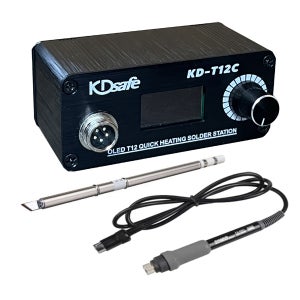 KDsafe T12 미니형 DC 고주파 OLED 디지털 인두기 납땜기 온도조절