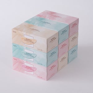 하늘예린 뱀부 로션티슈 미용티슈 180매 9갑 보습 대나무 티슈